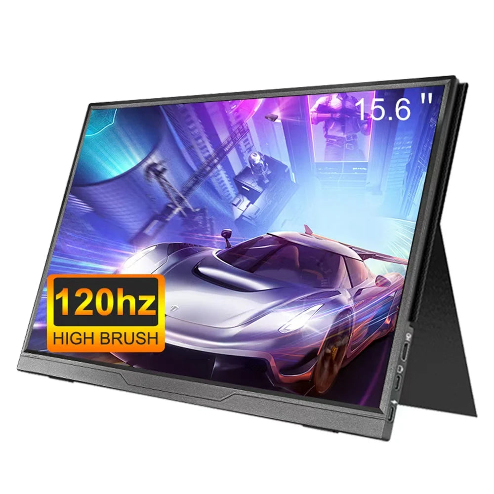 15.6 Inch Portable Monitor 100%Srgb Touch Screen 120HZ for for Laptop Xbox PS4 / 5 Switch TV Box Cell Phone PC Extension Display
