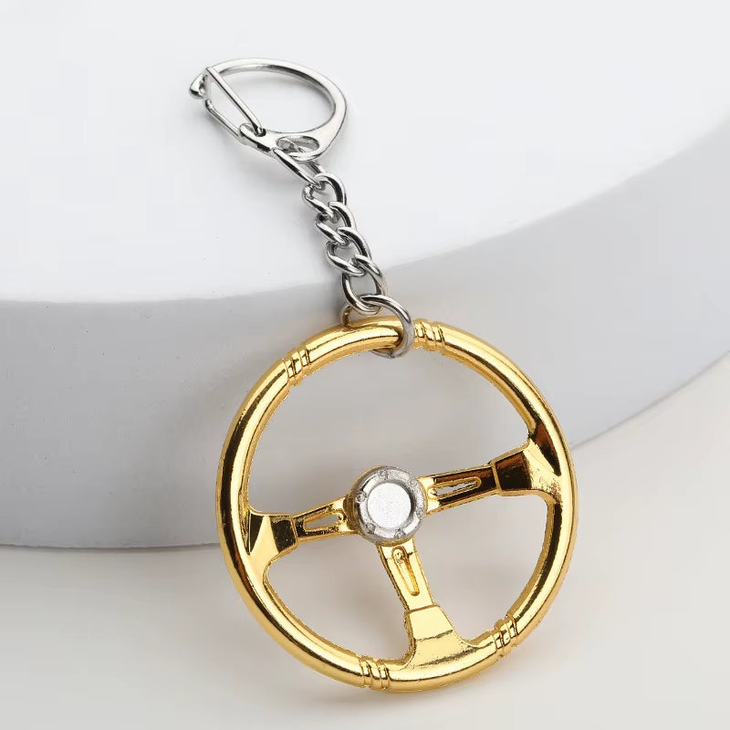 Gearhead's Passion Keychain – Turbo Gearbox & Brake Disc Design, Premium Zinc Alloy, Car Enthusiast's Must-Have Accessory