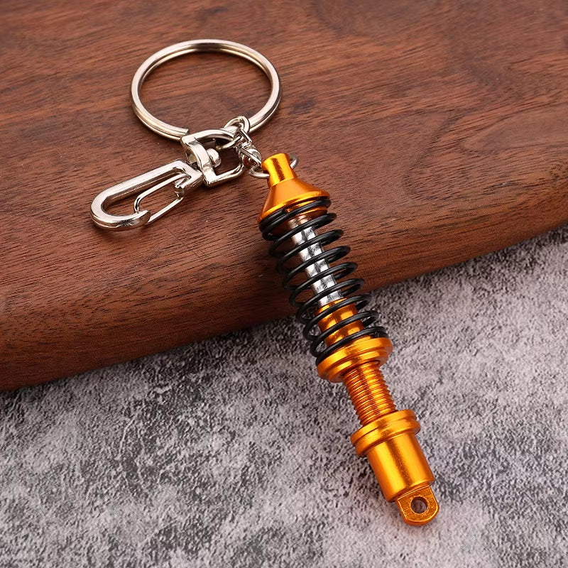 Gearhead's Passion Keychain – Turbo Gearbox & Brake Disc Design, Premium Zinc Alloy, Car Enthusiast's Must-Have Accessory