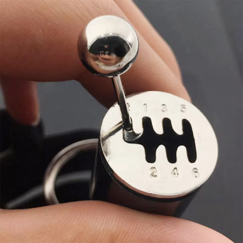 Gearhead's Passion Keychain – Turbo Gearbox & Brake Disc Design, Premium Zinc Alloy, Car Enthusiast's Must-Have Accessory