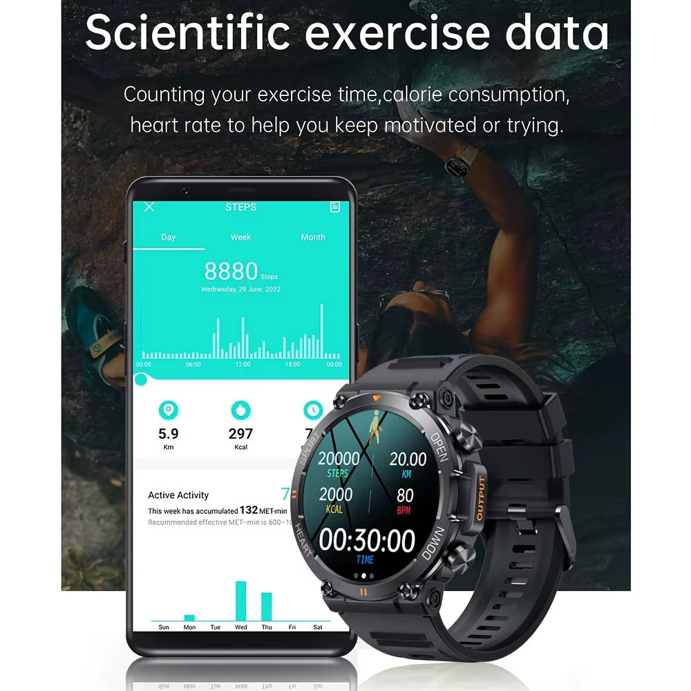 K56Pro Smart Watch – 1.39” HD Display, Heart Rate Monitor, Bluetooth Calling, 400mAh Long Battery Life, Multiple Sport Modes