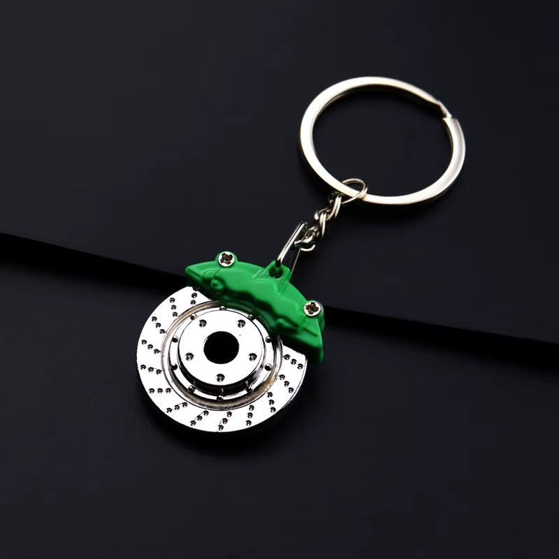 Gearhead's Passion Keychain – Turbo Gearbox & Brake Disc Design, Premium Zinc Alloy, Car Enthusiast's Must-Have Accessory