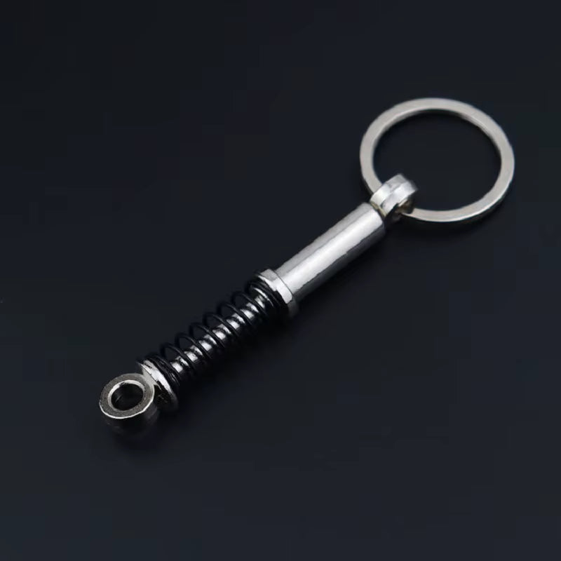 Gearhead's Passion Keychain – Turbo Gearbox & Brake Disc Design, Premium Zinc Alloy, Car Enthusiast's Must-Have Accessory
