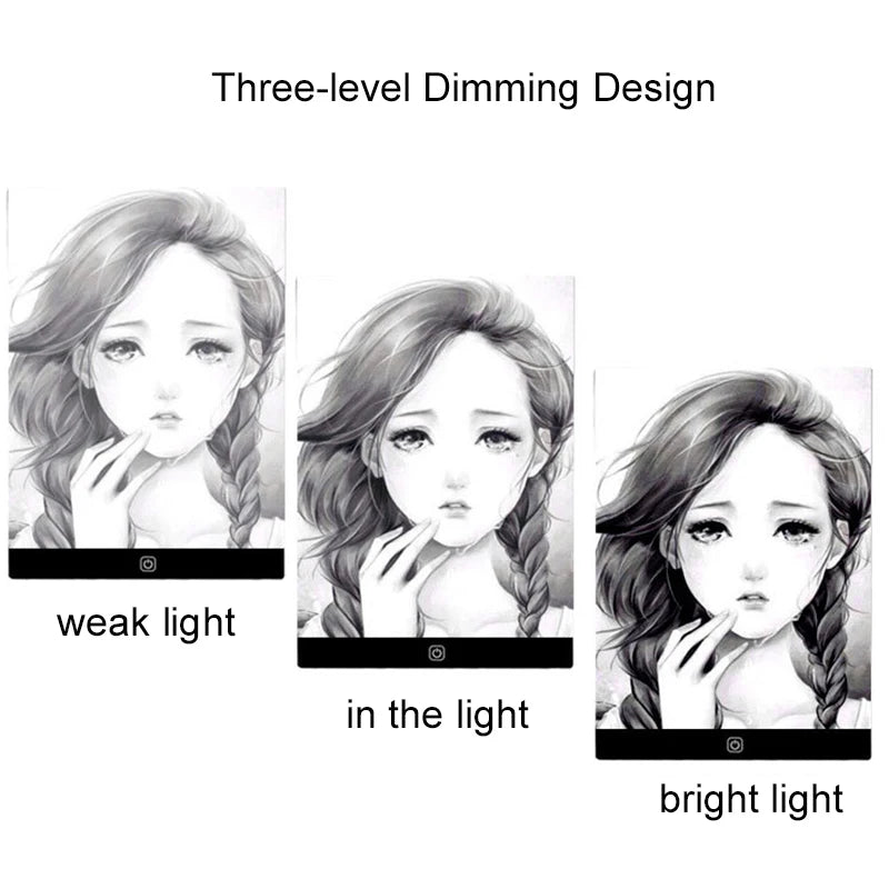 LED Drawing Copy Pad – 3-Level Dimmable Board, Animation Painting, Educational Toys, Gift for Children, Adjustable Light Notepad