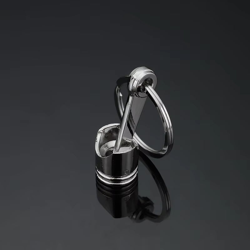 Gearhead's Passion Keychain – Turbo Gearbox & Brake Disc Design, Premium Zinc Alloy, Car Enthusiast's Must-Have Accessory