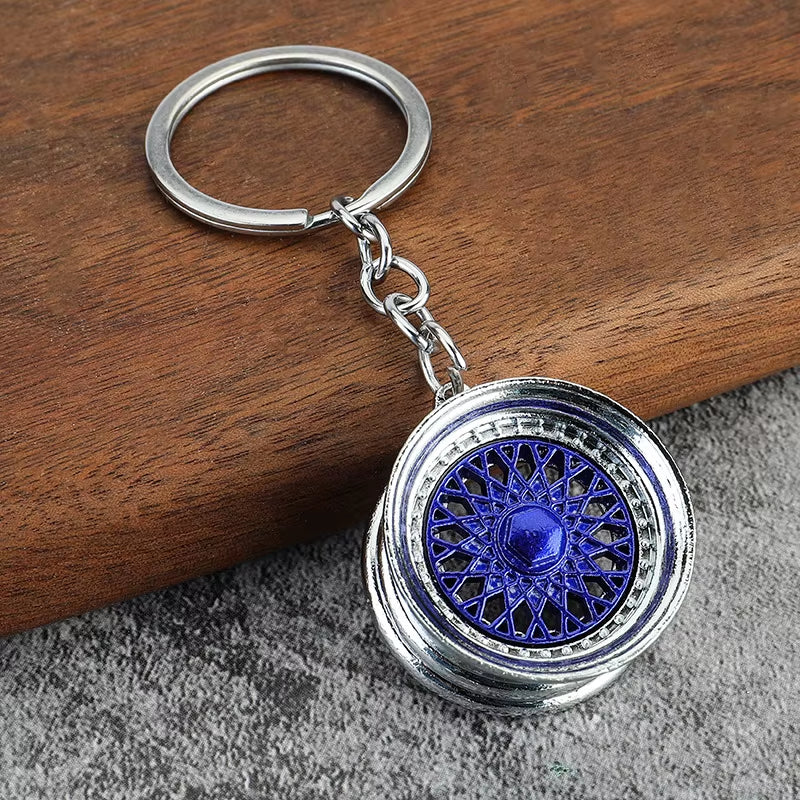 Gearhead's Passion Keychain – Turbo Gearbox & Brake Disc Design, Premium Zinc Alloy, Car Enthusiast's Must-Have Accessory