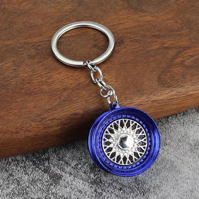 Gearhead's Passion Keychain – Turbo Gearbox & Brake Disc Design, Premium Zinc Alloy, Car Enthusiast's Must-Have Accessory