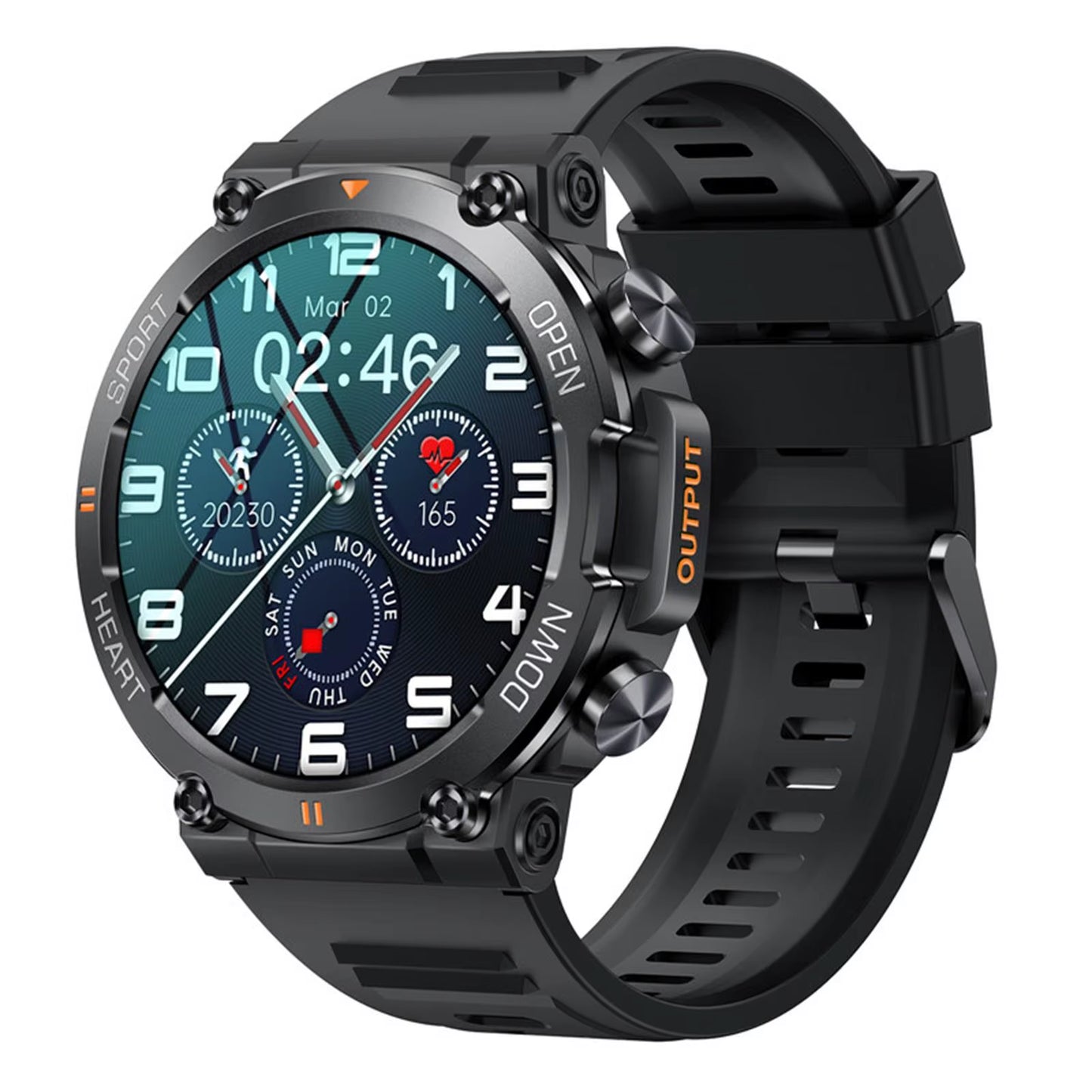 K56Pro Smart Watch – 1.39” HD Display, Heart Rate Monitor, Bluetooth Calling, 400mAh Long Battery Life, Multiple Sport Modes