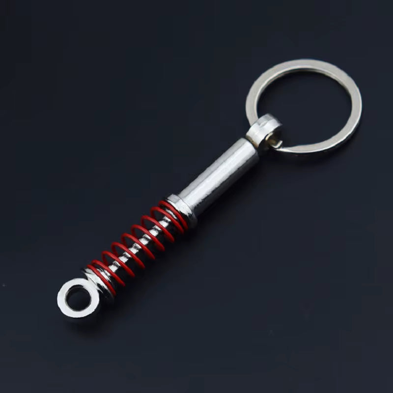 Gearhead's Passion Keychain – Turbo Gearbox & Brake Disc Design, Premium Zinc Alloy, Car Enthusiast's Must-Have Accessory