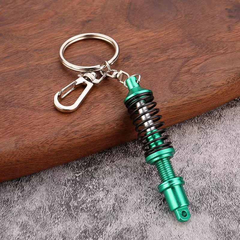 Gearhead's Passion Keychain – Turbo Gearbox & Brake Disc Design, Premium Zinc Alloy, Car Enthusiast's Must-Have Accessory