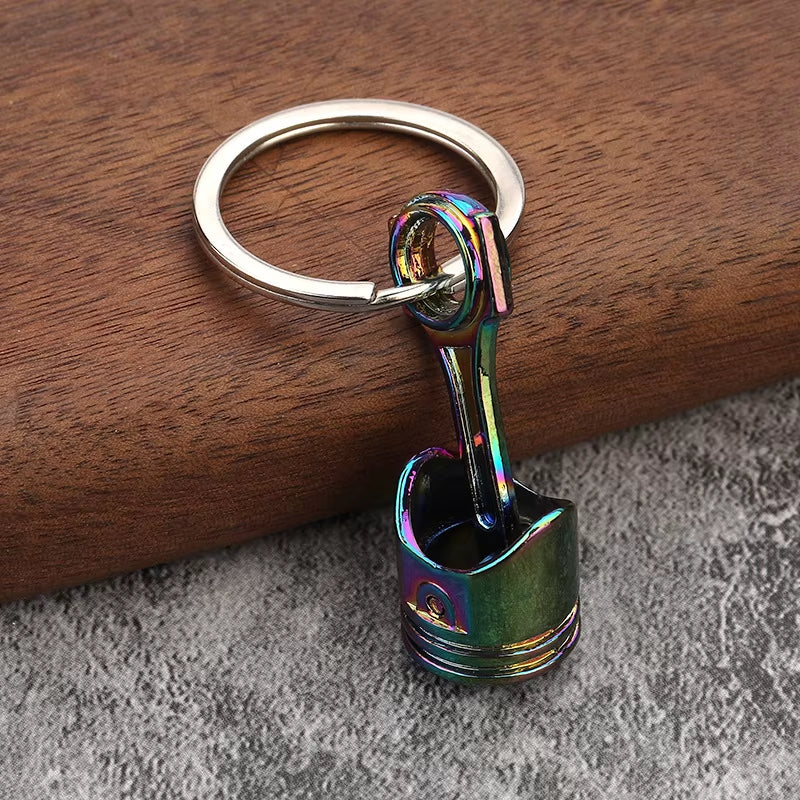 Gearhead's Passion Keychain – Turbo Gearbox & Brake Disc Design, Premium Zinc Alloy, Car Enthusiast's Must-Have Accessory