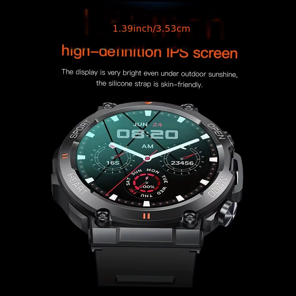 K56Pro Smart Watch – 1.39” HD Display, Heart Rate Monitor, Bluetooth Calling, 400mAh Long Battery Life, Multiple Sport Modes