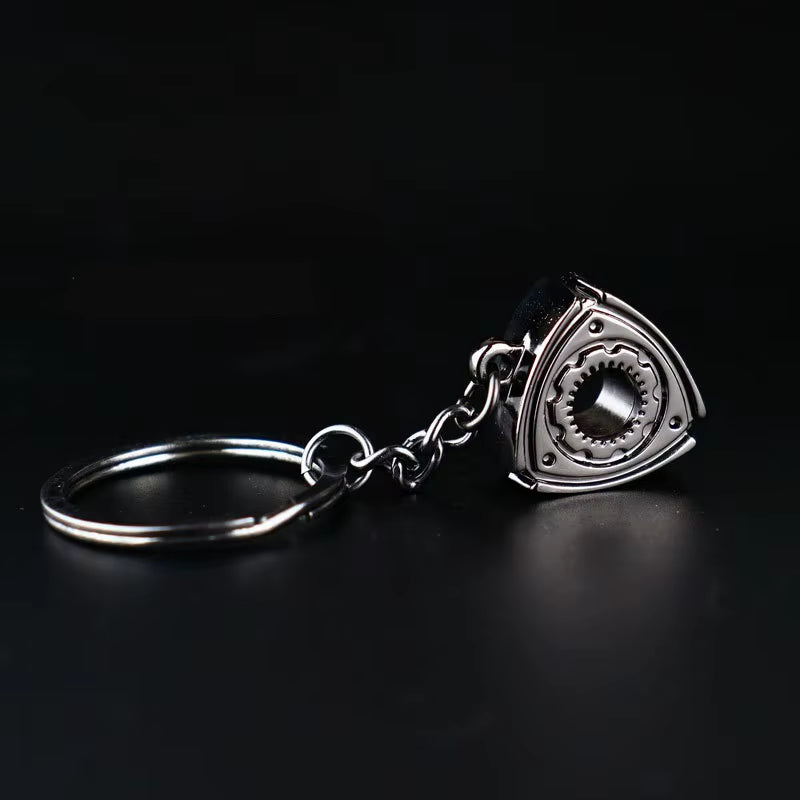 Gearhead's Passion Keychain – Turbo Gearbox & Brake Disc Design, Premium Zinc Alloy, Car Enthusiast's Must-Have Accessory