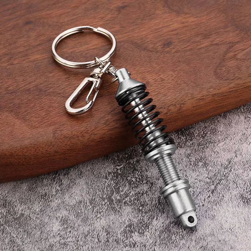 Gearhead's Passion Keychain – Turbo Gearbox & Brake Disc Design, Premium Zinc Alloy, Car Enthusiast's Must-Have Accessory