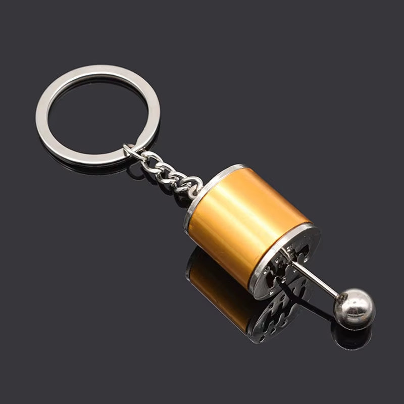 Gearhead's Passion Keychain – Turbo Gearbox & Brake Disc Design, Premium Zinc Alloy, Car Enthusiast's Must-Have Accessory
