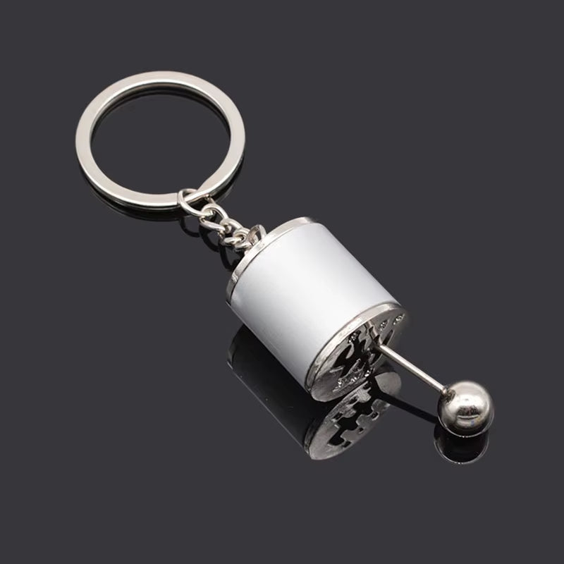 Gearhead's Passion Keychain – Turbo Gearbox & Brake Disc Design, Premium Zinc Alloy, Car Enthusiast's Must-Have Accessory
