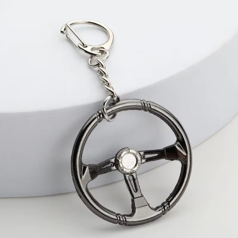 Gearhead's Passion Keychain – Turbo Gearbox & Brake Disc Design, Premium Zinc Alloy, Car Enthusiast's Must-Have Accessory