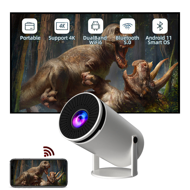 HY300 Smart Mini Projector – Portable HD Home Theater | AnzhuoHD by Barrel Machine