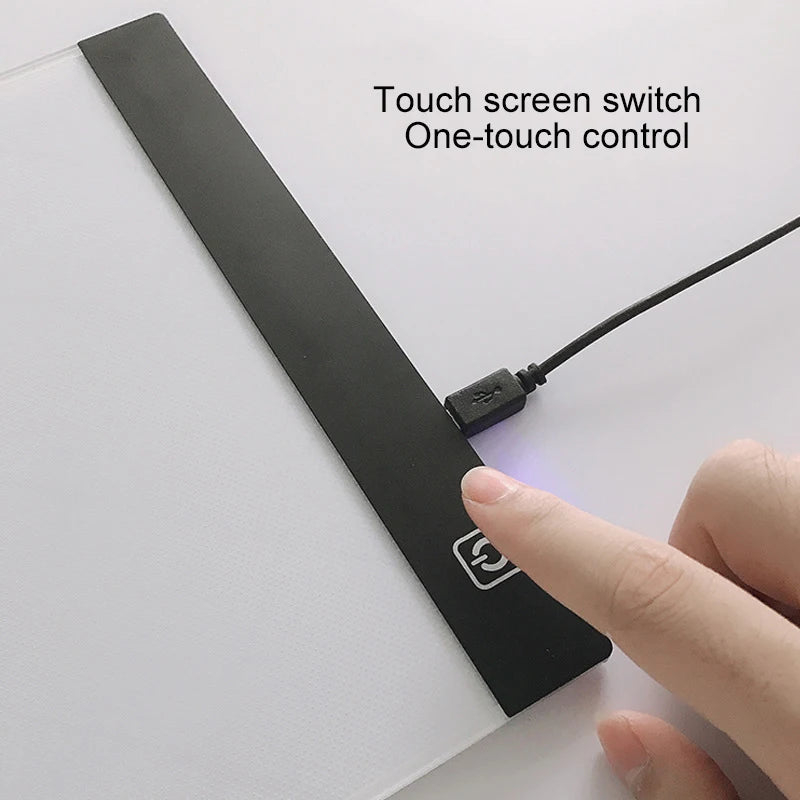 LED Drawing Copy Pad – 3-Level Dimmable Board, Animation Painting, Educational Toys, Gift for Children, Adjustable Light Notepad