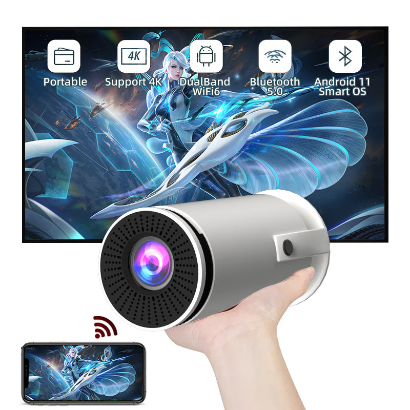 HY300 Smart Mini Projector – Portable HD Home Theater | AnzhuoHD by Barrel Machine
