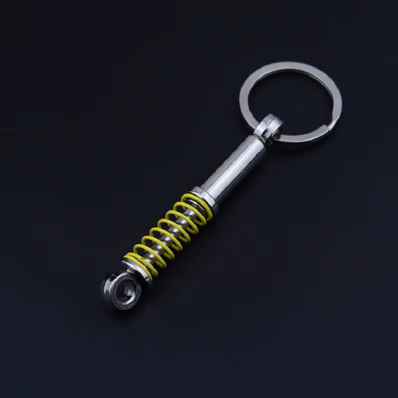 Gearhead's Passion Keychain – Turbo Gearbox & Brake Disc Design, Premium Zinc Alloy, Car Enthusiast's Must-Have Accessory