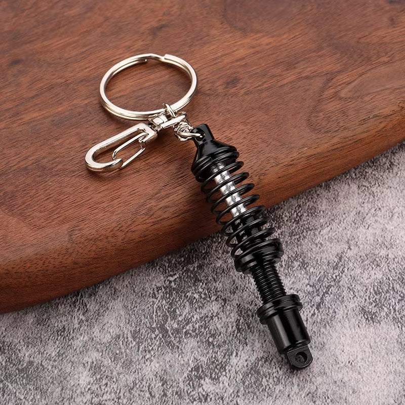Gearhead's Passion Keychain – Turbo Gearbox & Brake Disc Design, Premium Zinc Alloy, Car Enthusiast's Must-Have Accessory